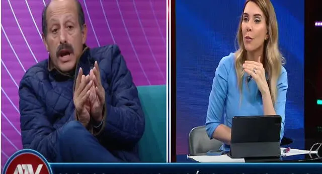 Juliana Oxenford encara a congresista Héctor Valer por ofensas en contra de ella | Foto: Captura de ATV