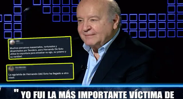 Critican a Hernando de Soto por declaraciones sobre Sendero | Foto: Captura de Willax