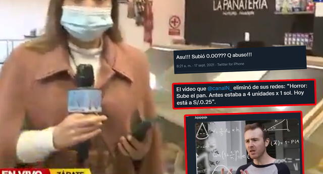 Periodista de Canal N comete blooper en vivo con el precio del pan y genera risas en redes | Foto: Captura de Canal N