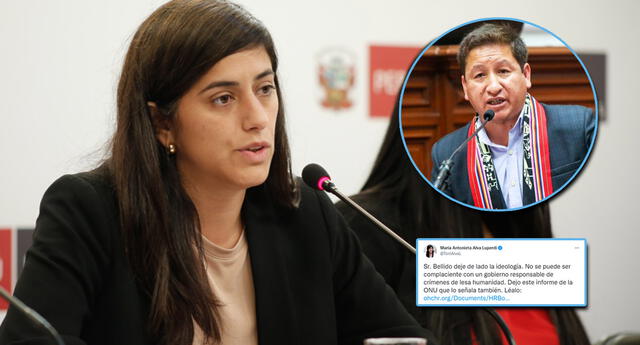 Toni Alva criticó pronunciamiento de Bellido respecto a Venezuela (Foto: GLR/Difusión)