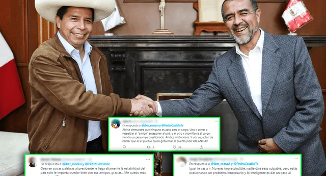 Polémica en redes sociales por reunión del presidente Pedro Castillo con Iber Maraví | Foto: Twitter