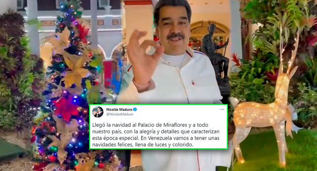 “En Venezuela vamos a tener unas navidades felices”: Nicolás Maduro adelanta de nuevo la festividad | Foto: captura Twitter