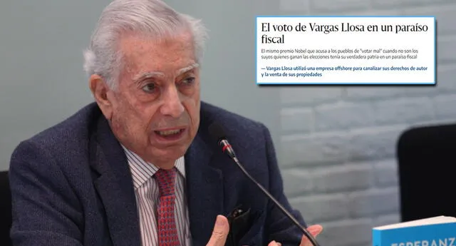 Periodista español tilda de pensador cínico a Mario Vargas Llosa (Foto: EFE)