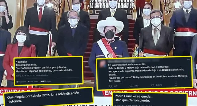 Peruanos reaccionan en redes ante la juramentación del gabinete liderado por Mirtha Vásquez