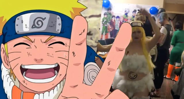 Fan de Naruto celebra su cumpleaños al estilo de la serie y se hace viral | Foto: Studio Pierrot/TikTok