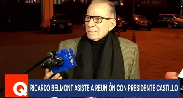 Ricardo Belmont confirma que no se oficializará su nombramiento como asesor presidencial (Foto: Captura TV Perú)