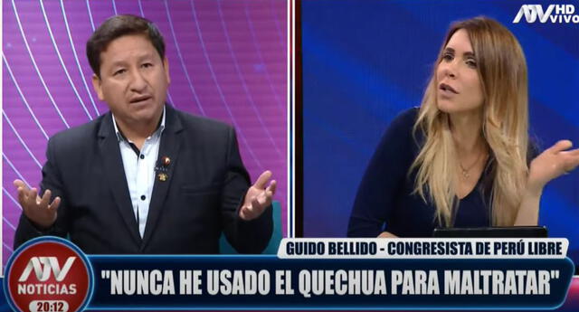 Juliana Oxenford y Bellido tuvieron tensa entrevista que se hizo viral | Foto: Captura de ATV