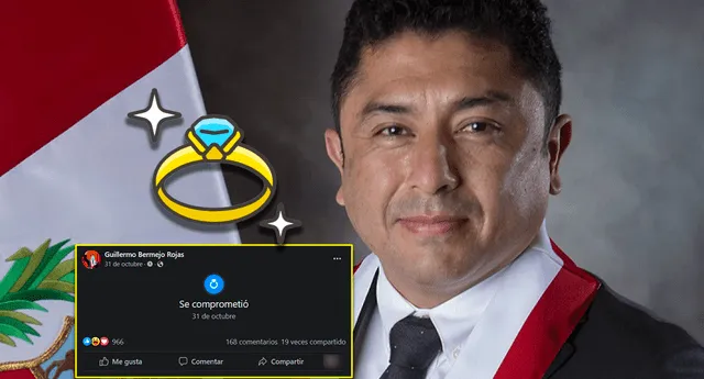 Guillermo Bermejo “se comprometió” el mismo día de la fiesta en la casa del ministro Barranzuela | Foto: Facebook