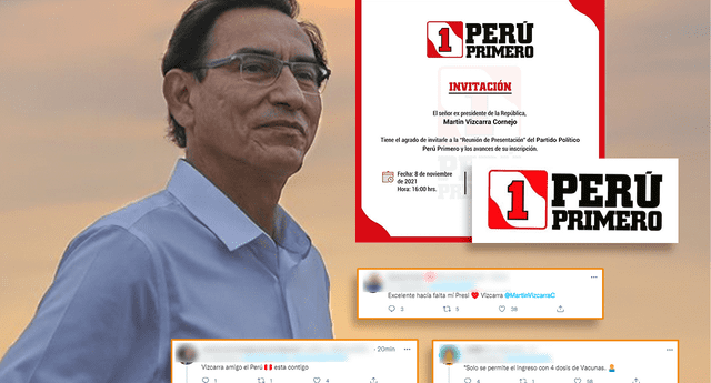 Martín Vizcarra Presenta Su Nuevo Partido Político “perú Primero” Y Así Reaccionan En Redes 