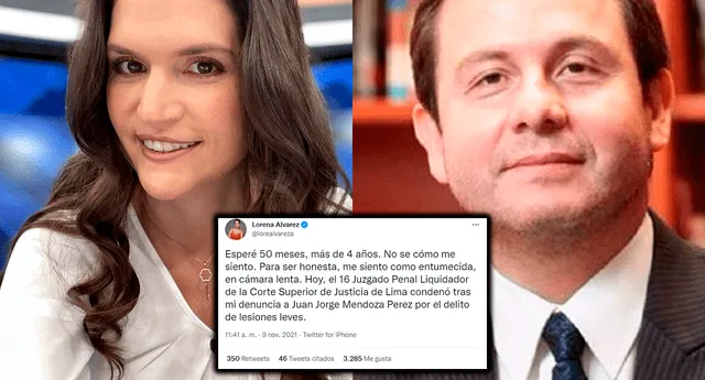 “Hoy un agresor ha sido sentenciado”: Lorena Álvarez gana juicio contra su expareja luego de más de 4 años | Foto: Instagram / Twitter