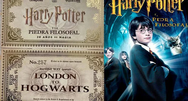 Harry Potter: Así lucen las entradas del reestreno por sus 20 años