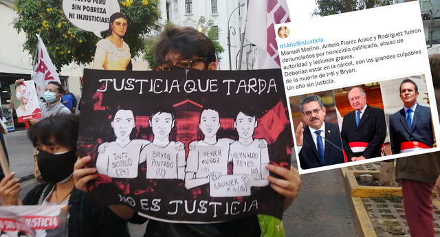 1AñoSinJusticia: Usuarios crean hashtag para exigir justicia por las muertes de Inti Sotelo y Bryan Pintado