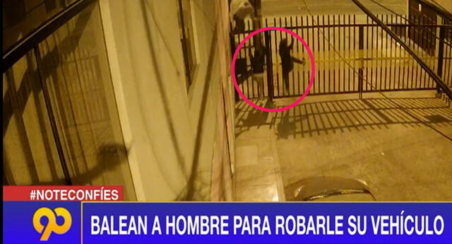 San Martín de Porres: Ladrones son baleados por su víctima, en un robo frustrado | Foto: Captura de Latina