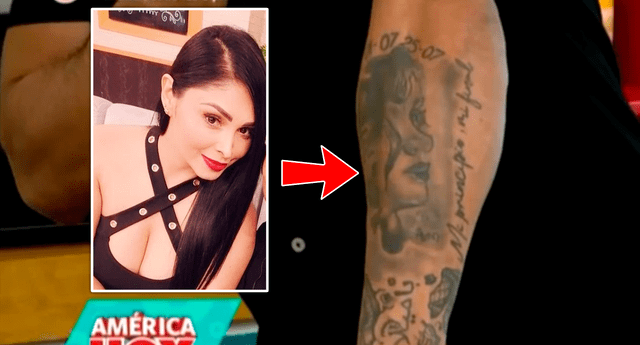 “Mi principio, mi final”: Christian Domínguez se tatuó rostro de Pamela Franco con romántico mensaje | Foto: captura América / Instagram