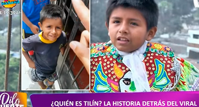 El pequeño “Tilín” recibió una beca para aprender la danza de tijeras | Foto: captura Panamericana