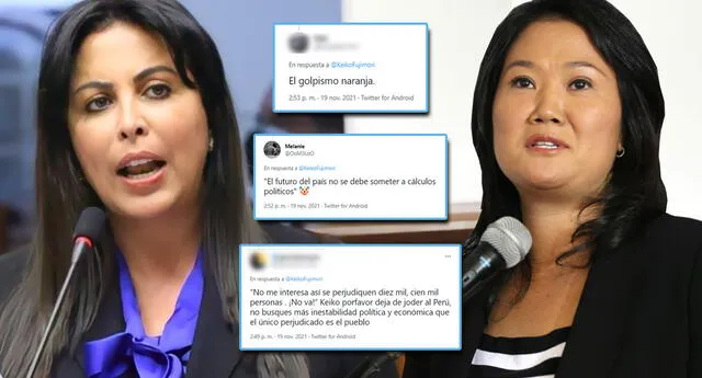 Keiko Fujimori afirma que Fuerza Popular apoyará moción de vacancia (Foto: Difusión)