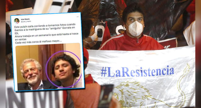 Periodista denuncia acoso por parte de La Resistencia (Foto: Carlos Contreras/La República)