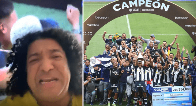 Carlos Vílchez se emociona hasta las lágrimas por victoria de Alianza Lima en la Liga 1. (Foto: Twitter Liga de Fútbol Profesional)