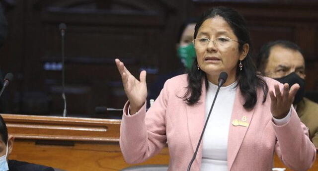 La congresista de Juntos por el Perú criticó a sus colegas del Parlamento | Foto: difusión