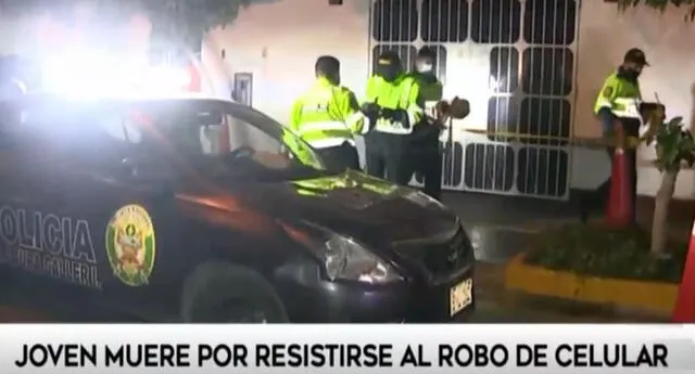 Los Olivos: Un joven muere de disparo en la cabeza tras resistirse a robo de celular | Foto: Captura de América TV