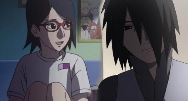Sasuke y Sarada tuvieron un tierno momento familiar | Foto: Studio Pierrot