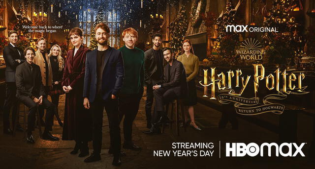 Póster oficial de Harry Potter 20th anniversary: return to Hogwarts. Foto: HBO Max