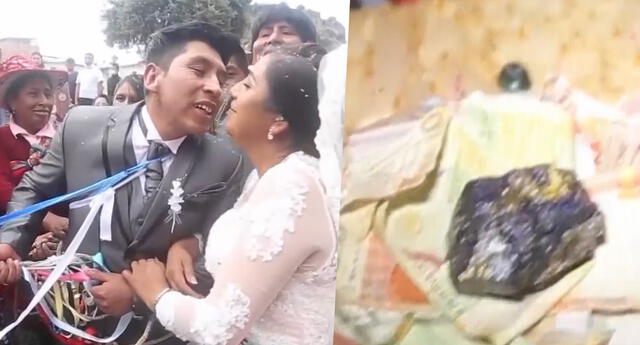 Una boda destacó por su gran regalo a los recién casados | Foto: Captura de América TV