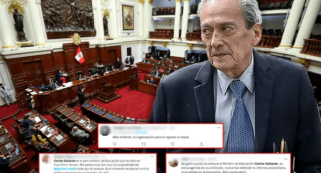 Congreso aprobó moción de censura contra el ministro de Educación y así reaccionan en redes sociales | Foto: Difusión