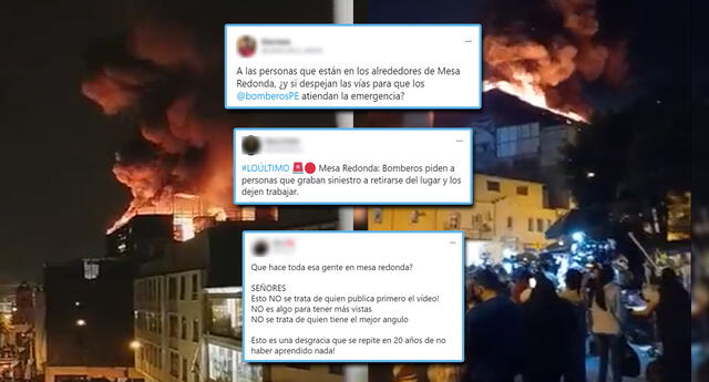 Incendio en Mesa Redonda se vuelve tendencia (Foto: Twitter/El rating manda)