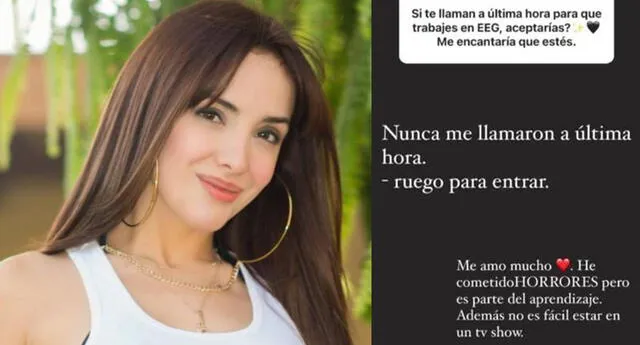 Rosángela Espinoza expresa sus ganas de estar en la nueva temporada de EEG: "Ruego por entrar" / Composición LR - Foto vía Instagram