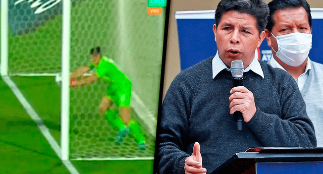 Pedro Castillo se pronuncia sobre el partido Perú vs. Uruguay. Foto: captura Movistar TV/Presidencia