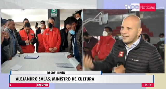 Ministro de Cultura sobre protesta en Junín: "Me han agarrado a huaracazos" / Captura: TV Peru