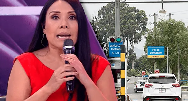 Tula Rodríguez indignada por alza de precios en peajes. Foto: captura América TV/La República
