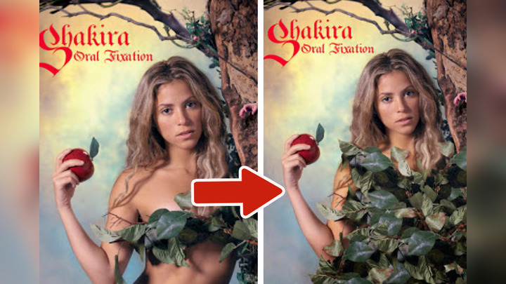 Shakira: 10 Portadas musicales que fueron censuradas por 'lujuriosas'  [FOTOS] | Aweita La República